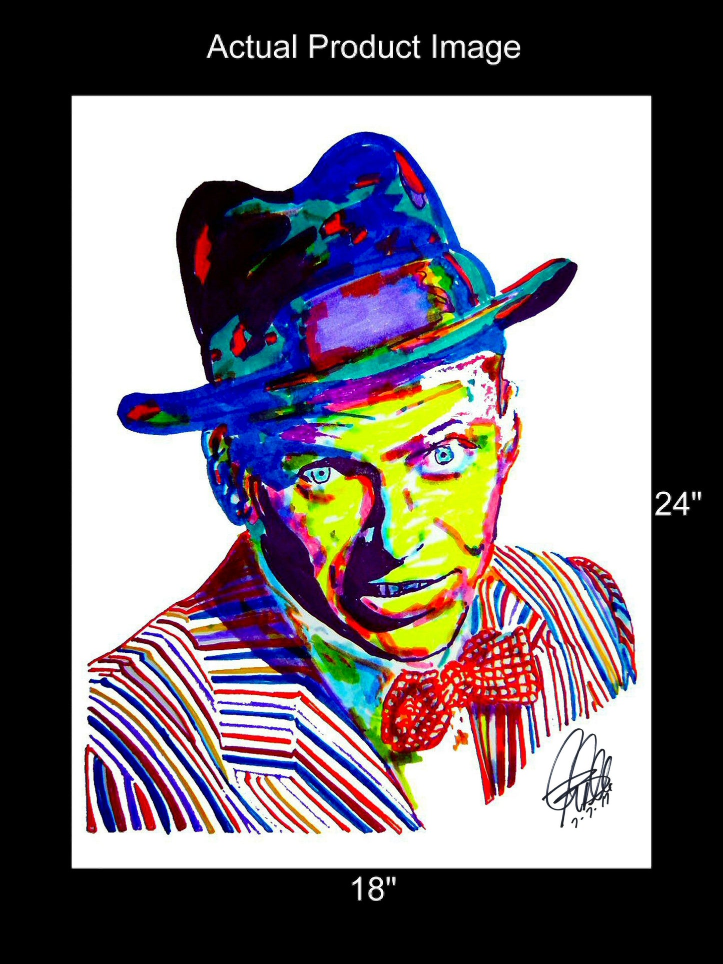 Frank Sinatra Singer Big Band Music Poster Print Wall Art 18x24