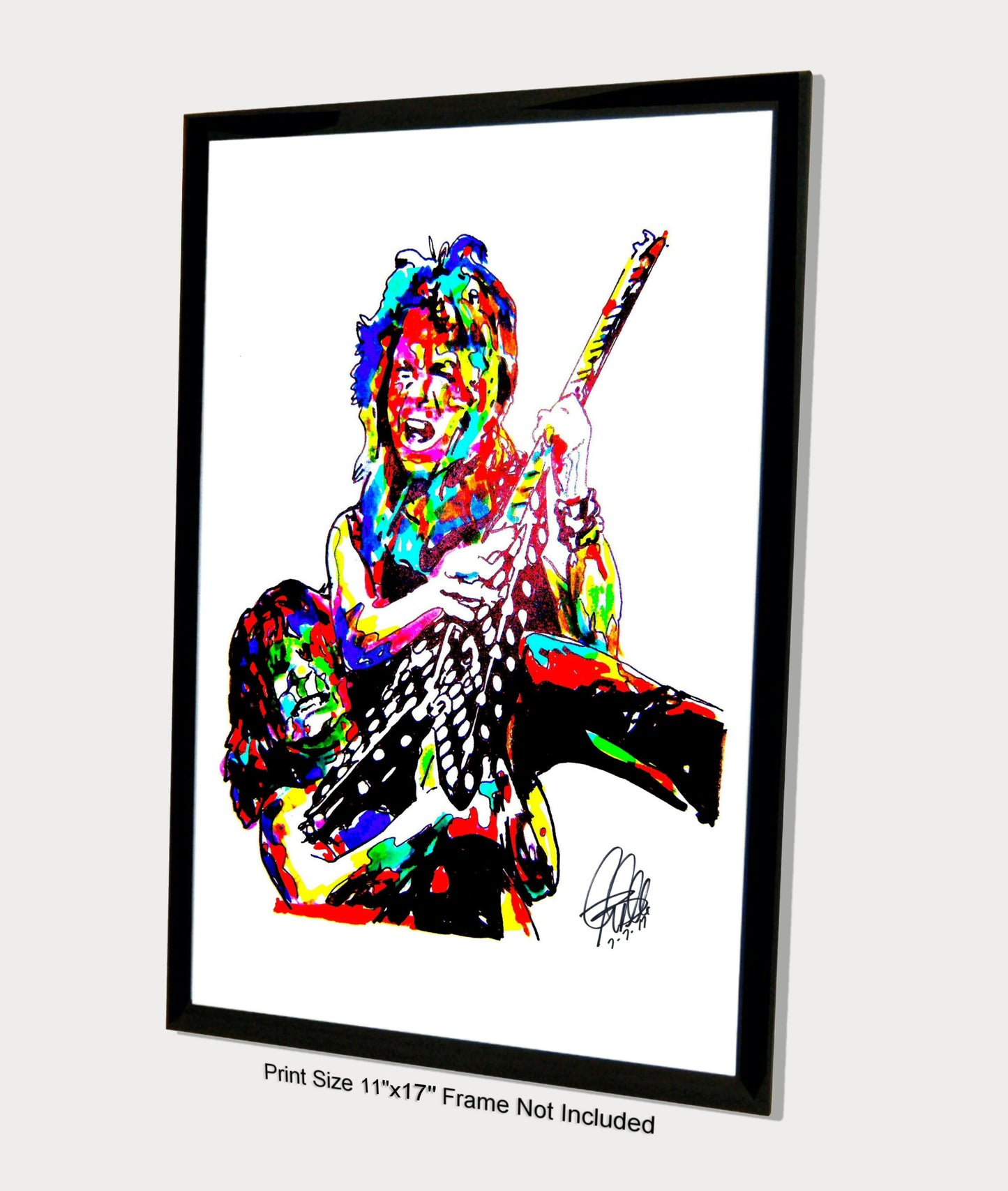 Randy Rhoads Ozzy Guitar Hard Rock Music Poster Print Wall Art 11x17