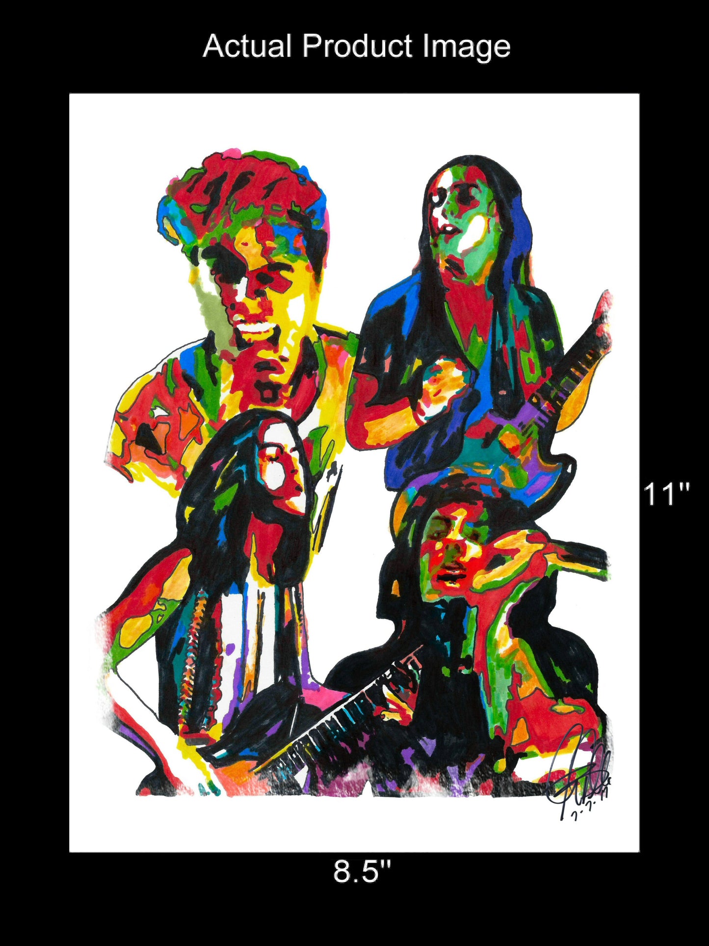 Greta Van Fleet Rock Music Poster Print Wall Art 8.5x11