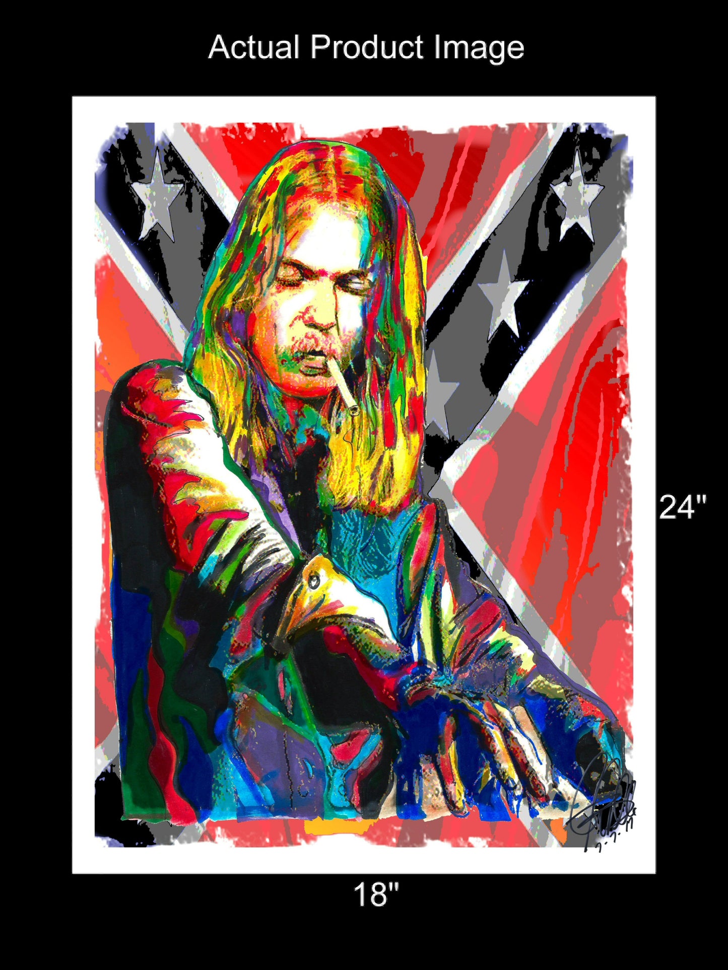 Gregg Allman The Allman Brothers Piano Rock Music Print Poster Wall Art 18x24