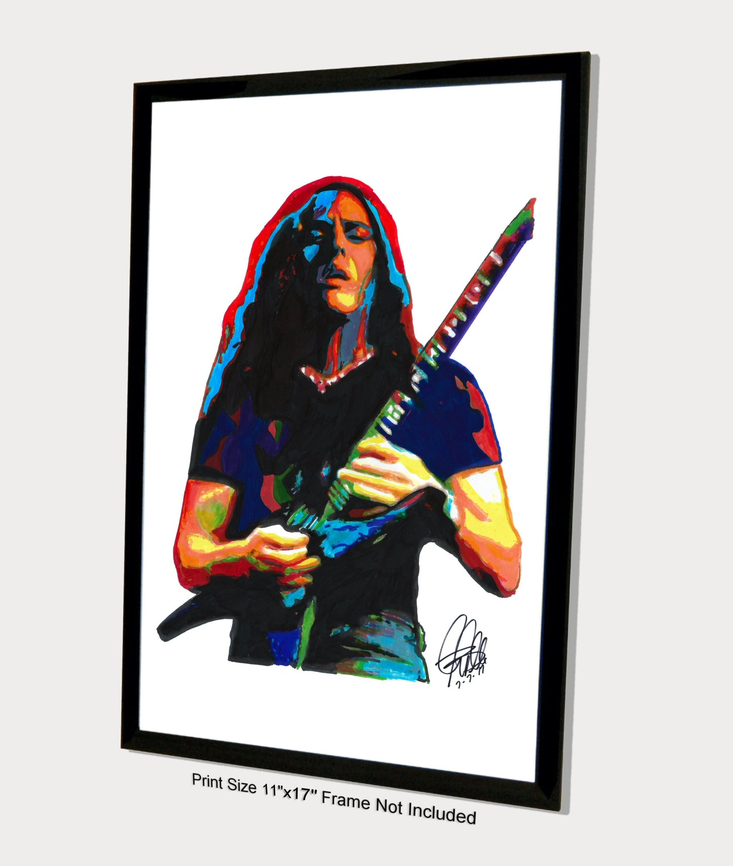 Chuck Schuldiner Death Singer Guitar Rock Music Poster Print Wall Art 11x17