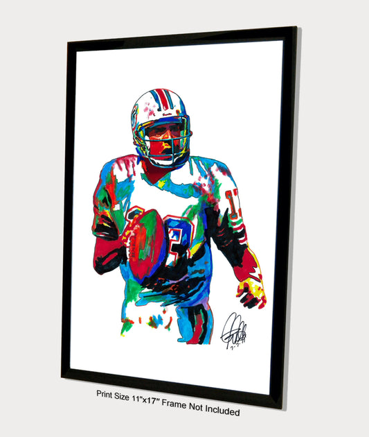 Dan Marino Miami Dolphins Football Sports Poster Print Wall Art 11x17