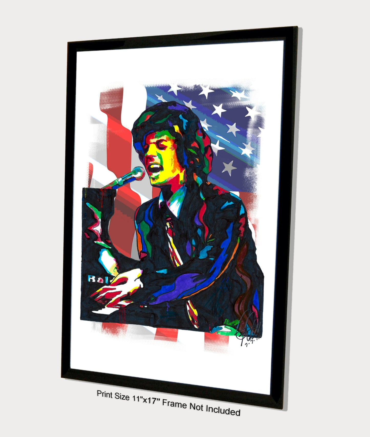 Billy Joel Piano Piano Pop Rock Music Poster Print Wall Art 11x17