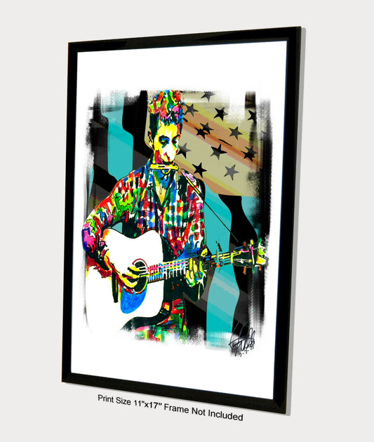 Bob Dylan Folk Rock Music Poster Print Wall Art 11x17