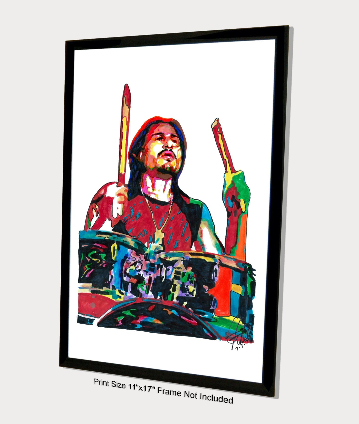 Brad Wilk Rage Against the Machine Drums Rock Music Poster Print Wall Art 11x17