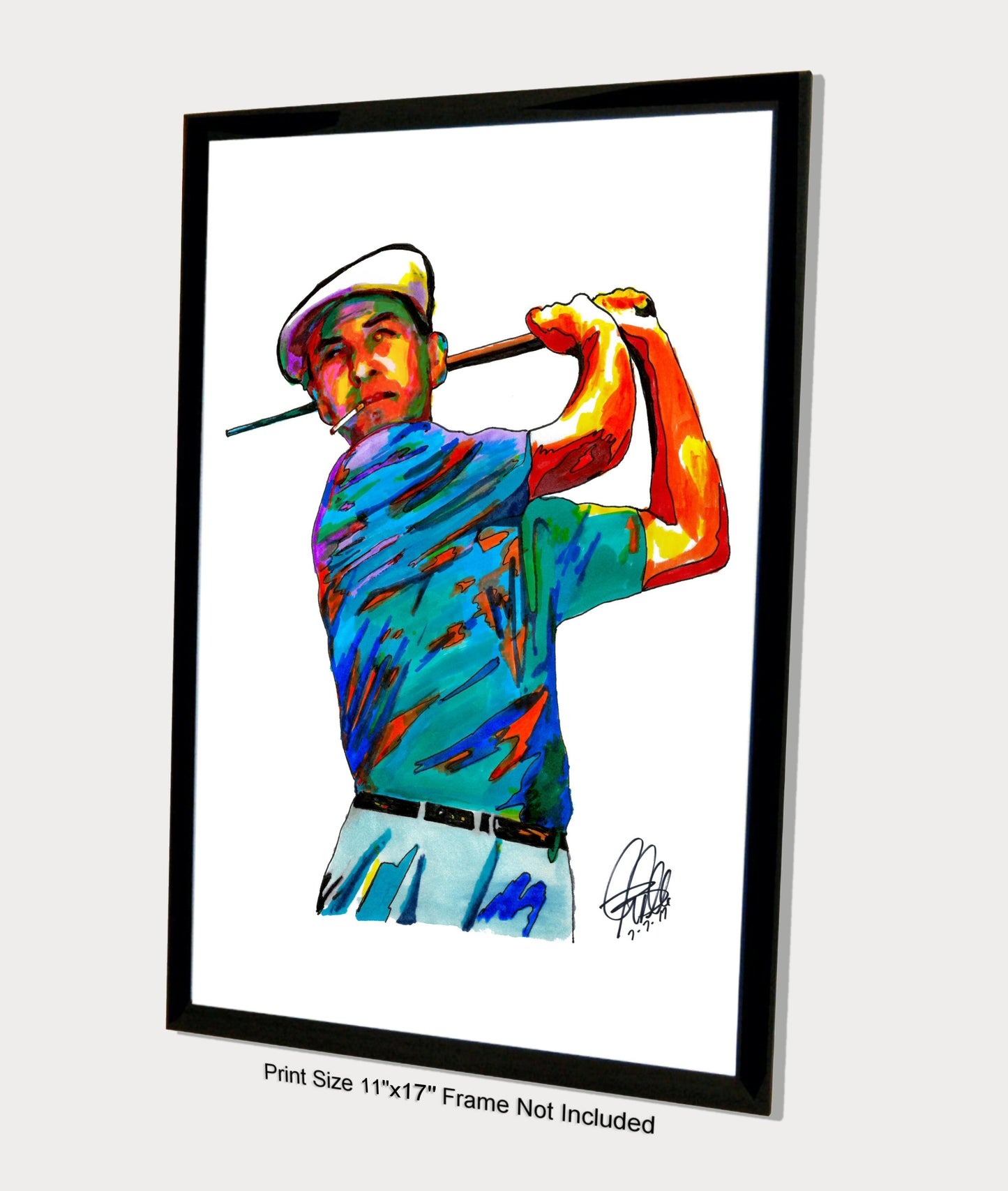 Ben Hogan Golf Sports Poster Print Wall Art 11x17