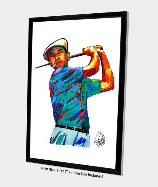 Ben Hogan Golf Sports Poster Print Wall Art 11x17