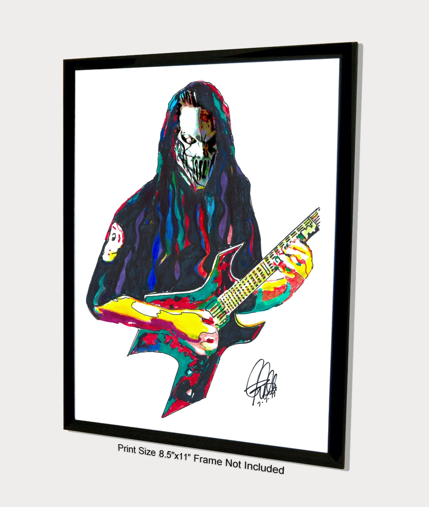 Mick Thomson Slipknot Guitar Heavy Metal Music Poster Print Wall Art 8.5x11