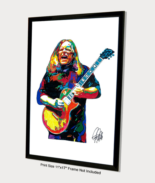 Warren Haynes Allman Brothers Rock Music Poster Print Wall Art 11x17