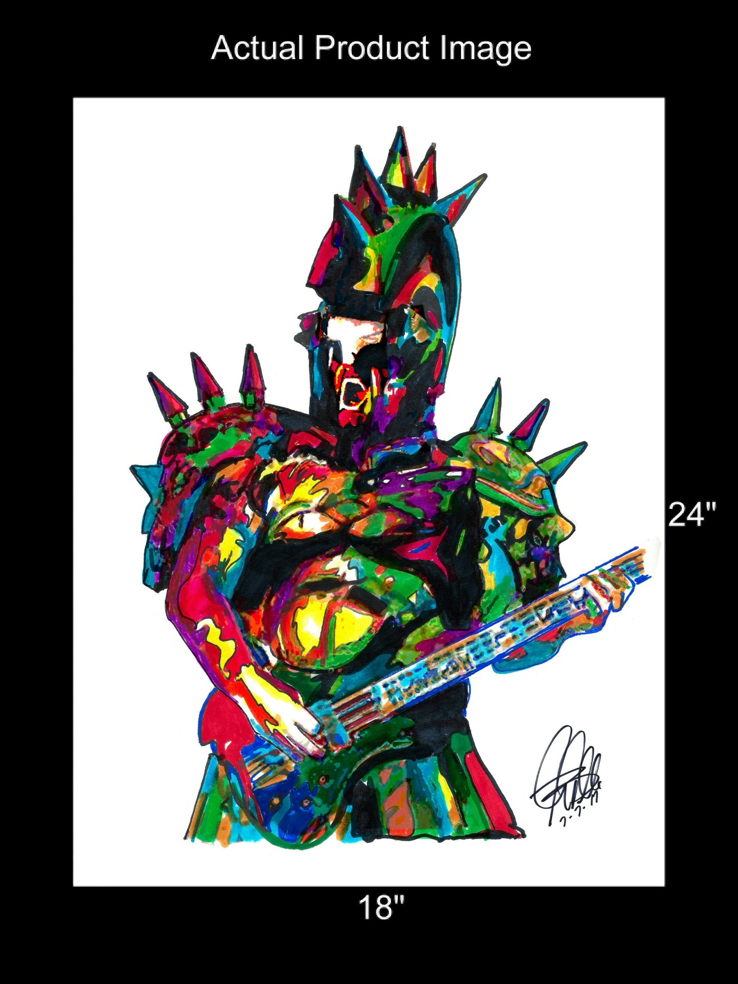 Beefcake the Mighty GWAR Bass Shock Rock Print Poster Wall Art 18x24