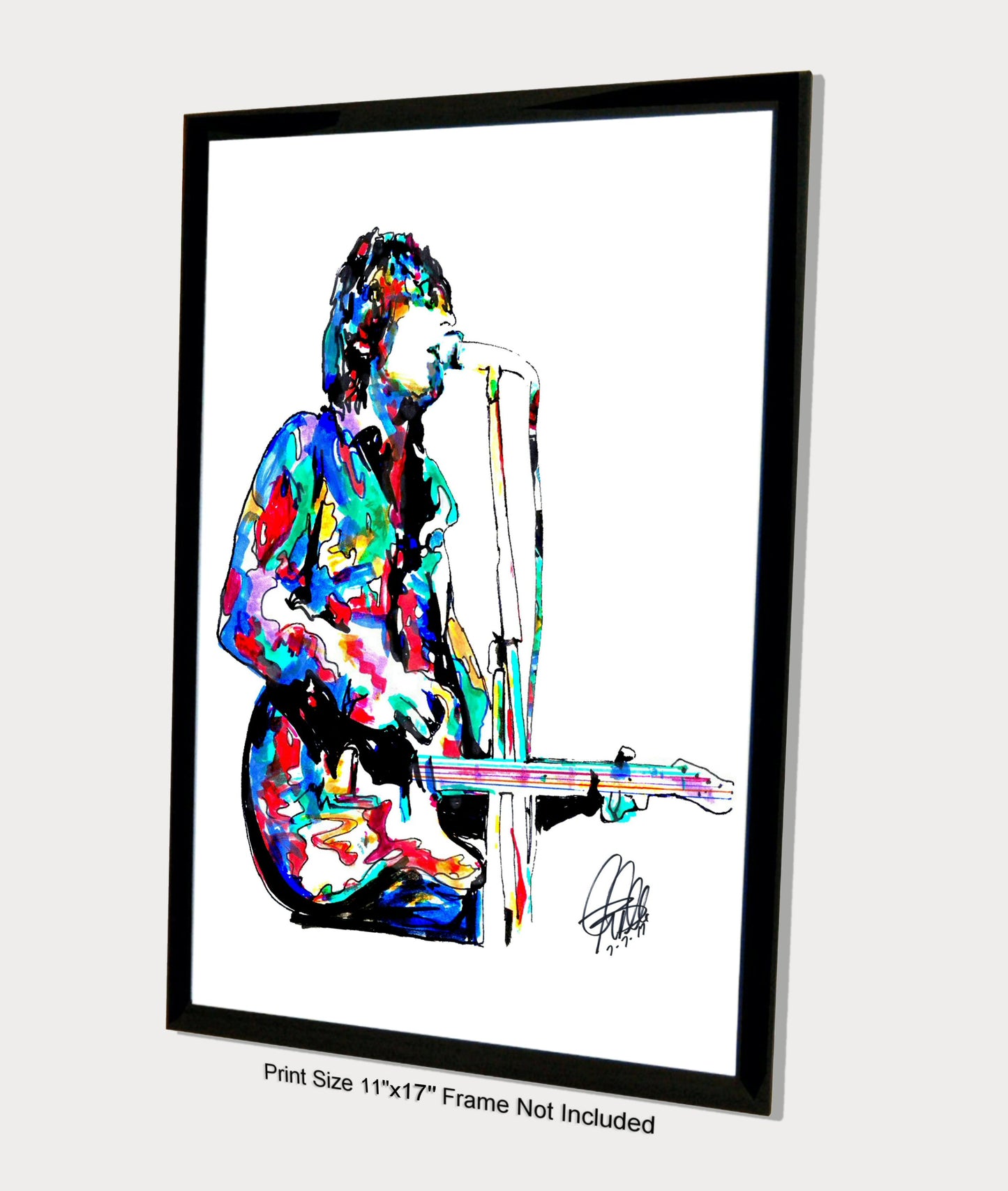 Syd Barrett Pink Floyd Singer Guitar Rock Music Poster Print Wall Art 11x17