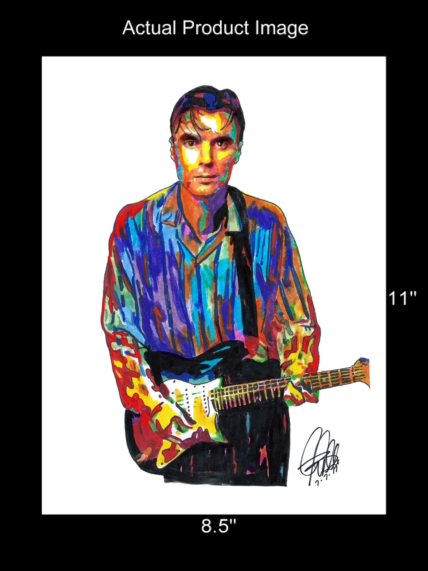 David Byrne Talking Heads Wild Life Rock Music Poster Print Wall Art 8.5x11