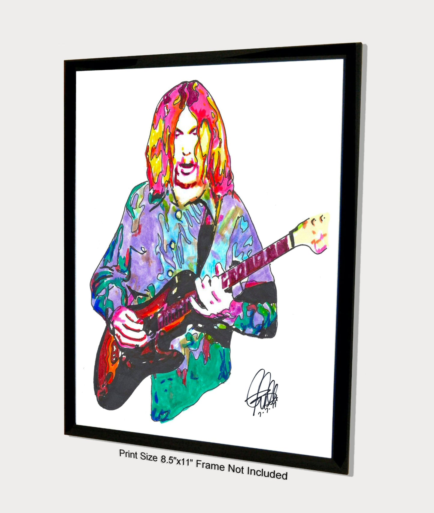 Duane Allman The Allman Brothers Guitar Music Poster Print Wall Art 8.5x11