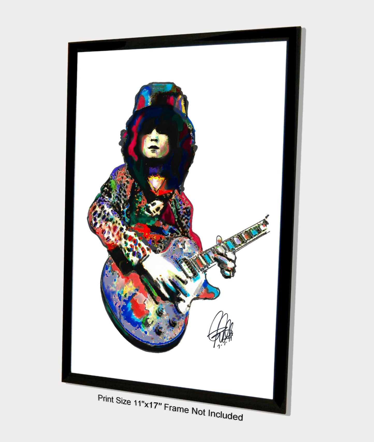 Marc Bolan T Rex Singer Guitar Rock Music Poster Print Wall Art 11x17