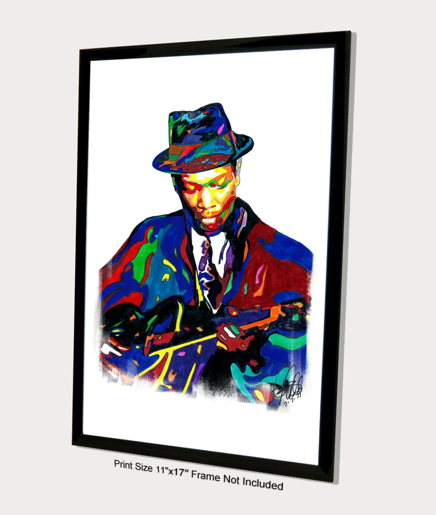 Charlie Christian Guitar Jazz Music Poster Print Wall Art 11x17