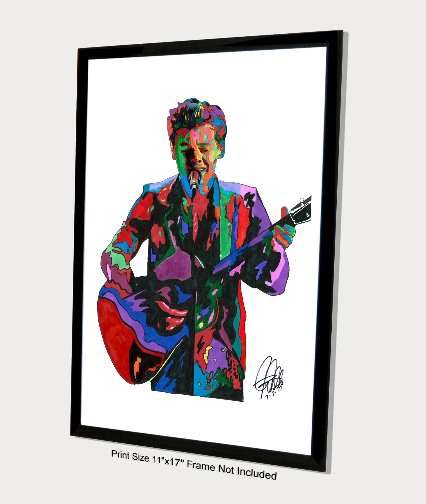 Harry Styles Singer Guitar Rock Music Poster Print Wall Art 11x17