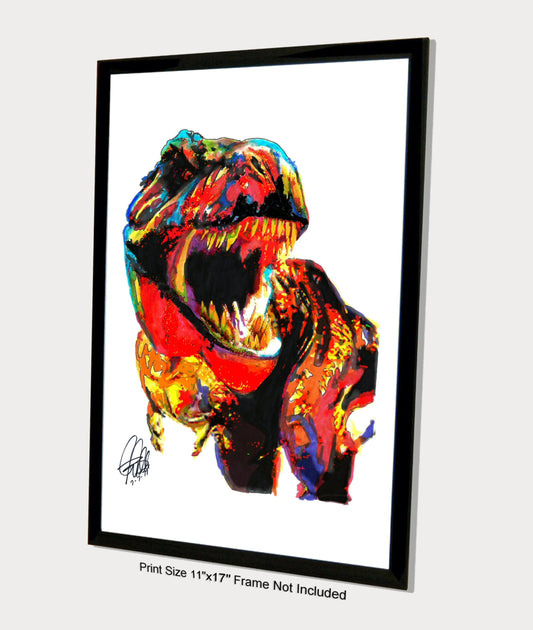 Tyrannosaurus Rex T Rex Dinosaur Poster Print Wall Art 11x17