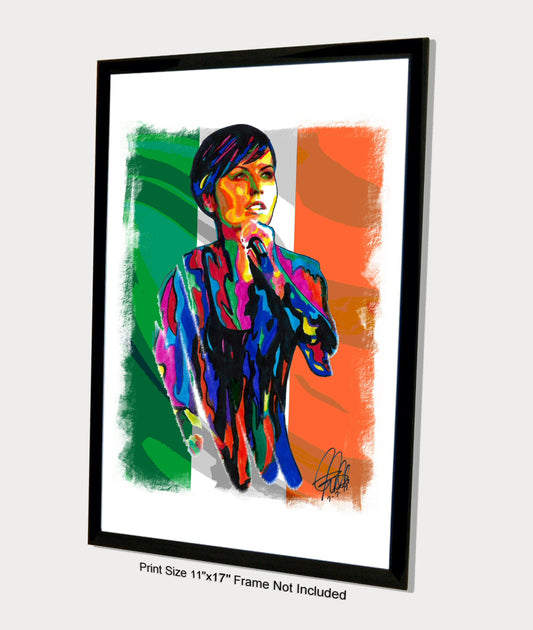 Dolores ORiordan The Cranberries Rock Music Poster Print Wall Art 11x17