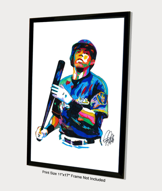 Christian Yelich Milwaukee Brewers Baseball Sports Poster Print Wall Art 11x17