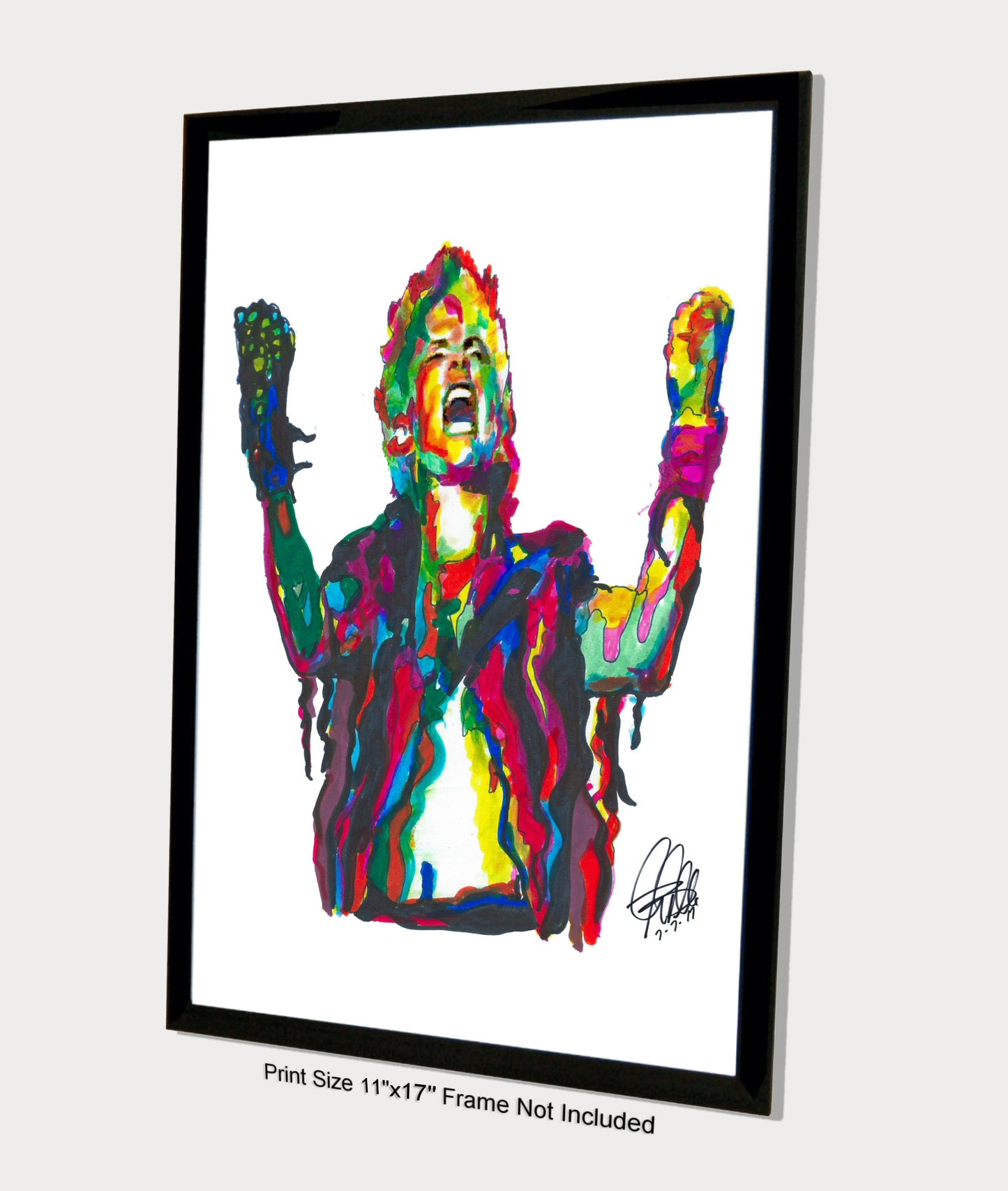 Billy Idol Singer Punk Rock Music Wall Art Poster Print 11x17