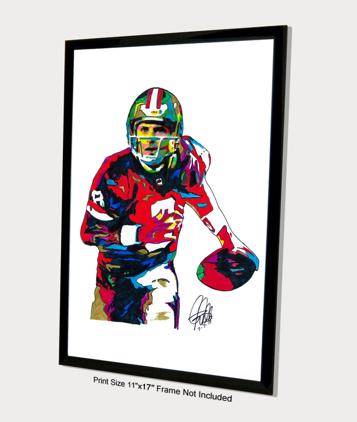 Steve Young San Francisco 49ers QB Football Sports Poster Print Wall Art 11x17