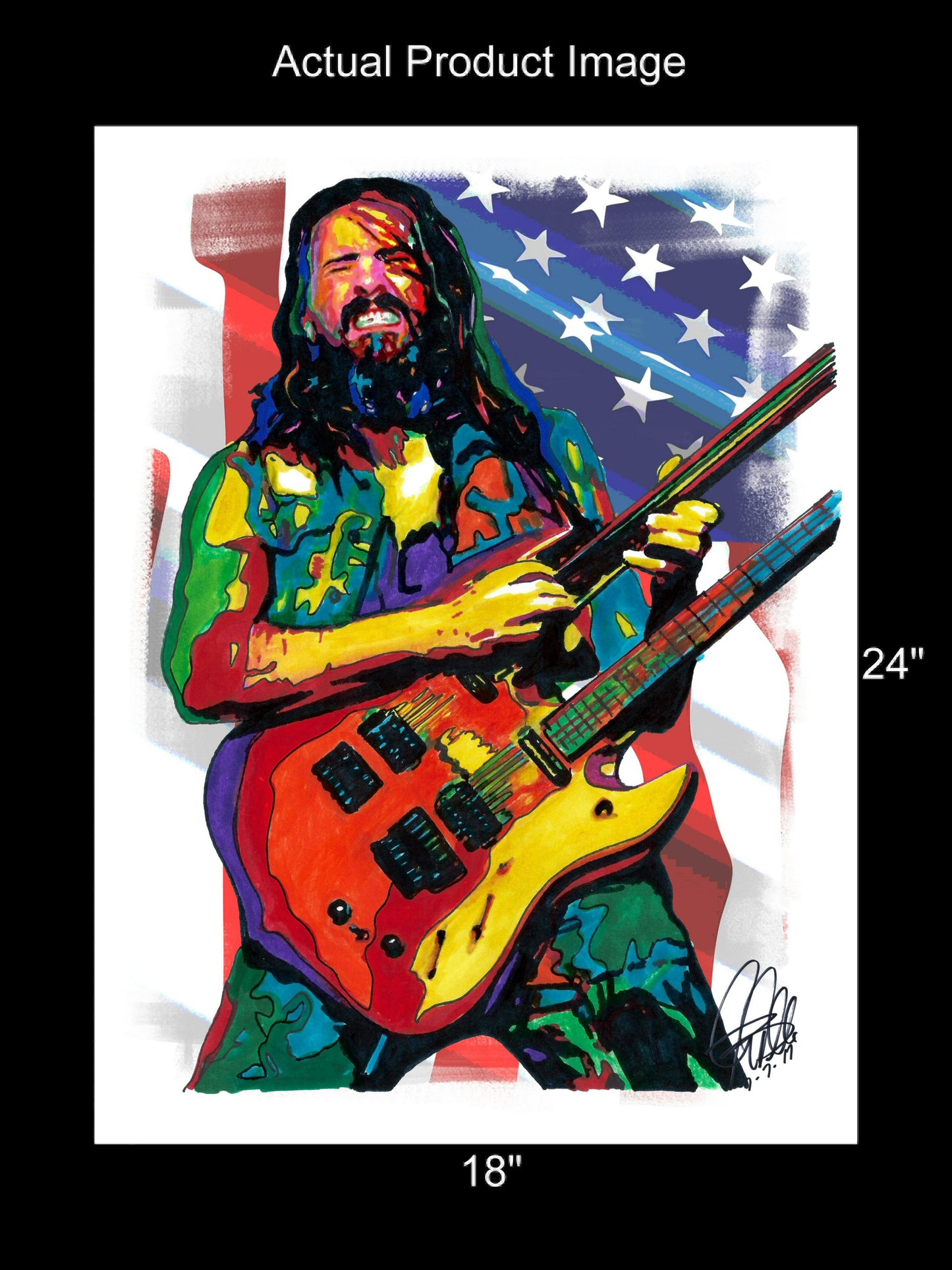 Ron Bumblefoot Thal Guitar Hard Rock Music Poster Print Wall Art 18x24