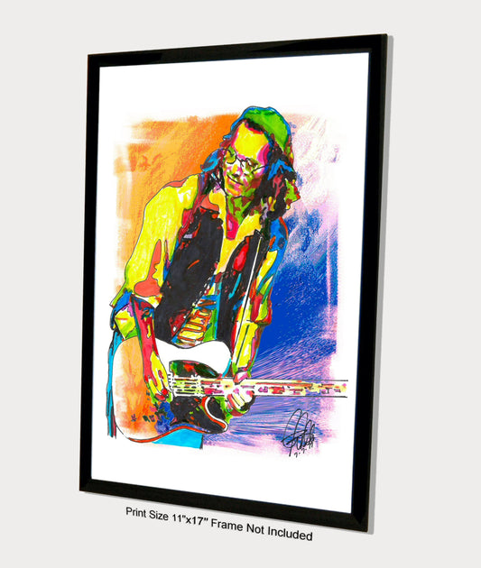 Johnny Depp Hollywood Vampires Guitar Blues Rock Poster Print Wall Art 11x17