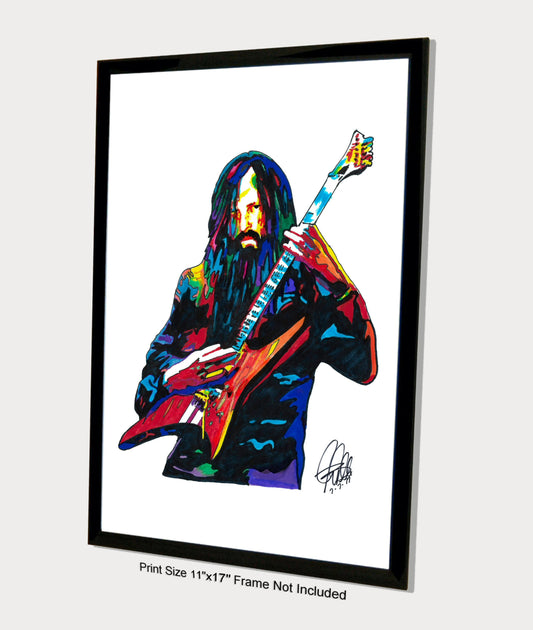 Oli Herbert All That Remains Guitar Rock Music Poster Print Wall Art 11x17