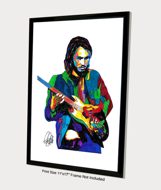 Ollie Halsall Guitar Rock Music Poster Print Wall Art 11x17