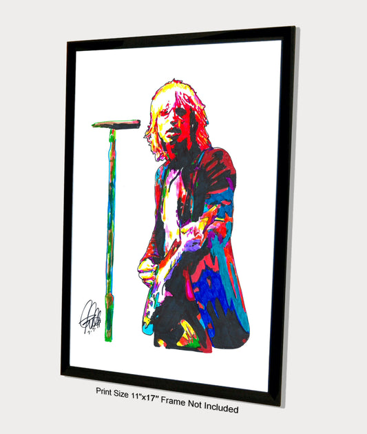 Tom Petty Heartbreakers Rock Music Poster Print Wall Art 11x17