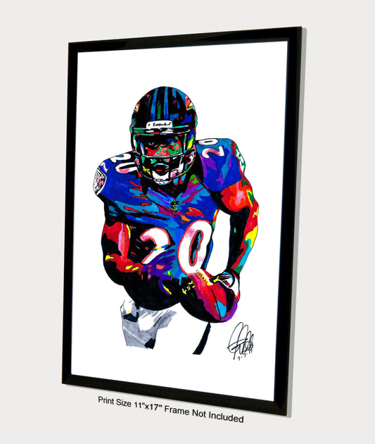 Ed Reed Baltimore Ravens Safety Football Sports Poster Print Wall Art 11x17