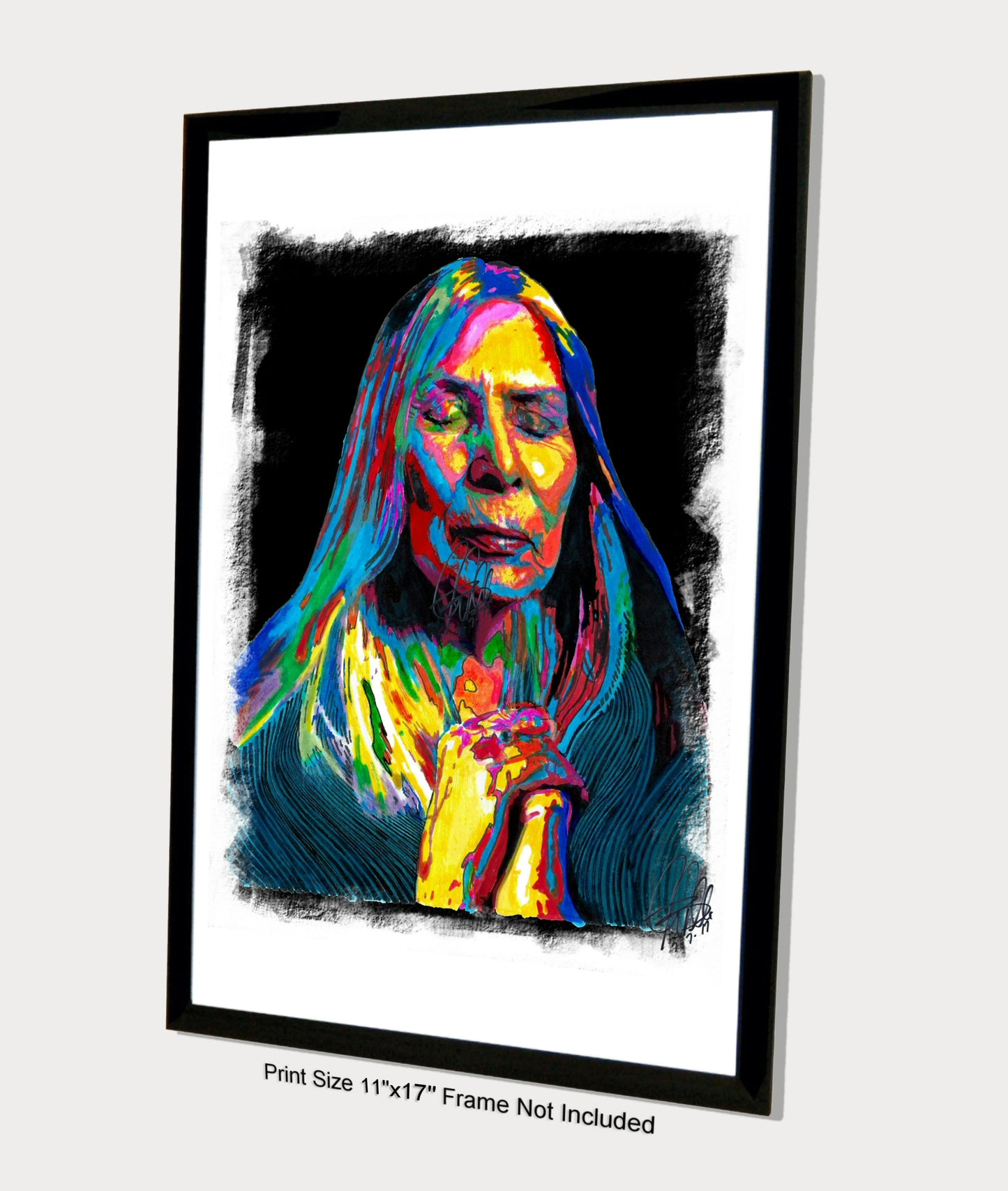 Joni Mitchell Singer Jazz Folk Rock Pop Music Poster Print Wall Art 11x17