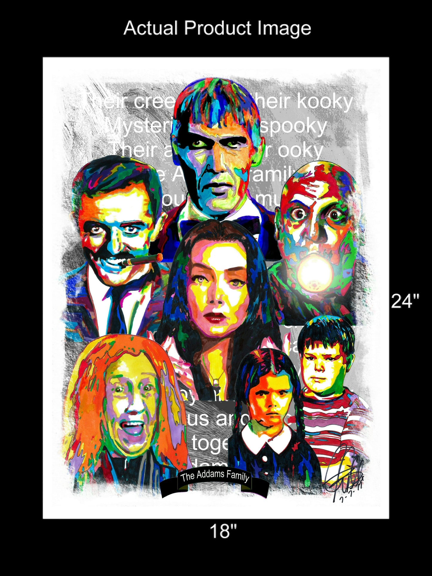 The Addams Family 1964 TV Series Poster Print Wall Art 18x24