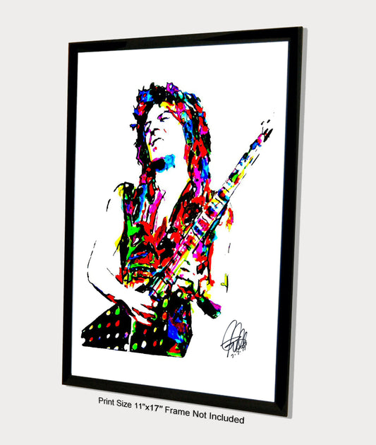 Randy Rhoads Ozzy Guitar Heavy Metal Rock Music Poster Print Wall Art 11x17