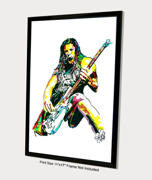 Robert Trujillo Metallica Heavy Metal Rock Music Print Poster Wall Art 11x17