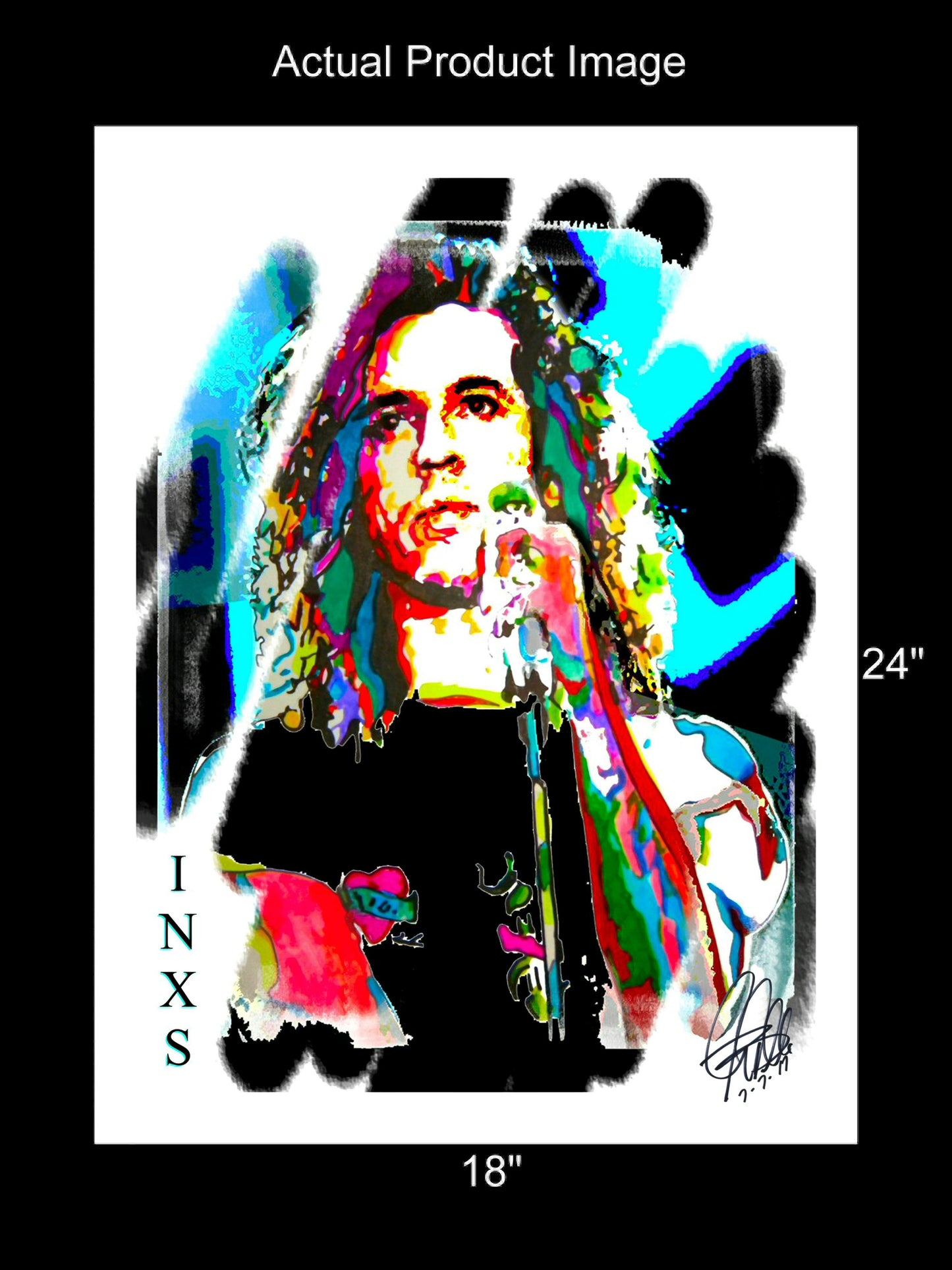 Michael Hutchence INXS Singer New Wave Rock Music Poster Print Wall Art 18x24