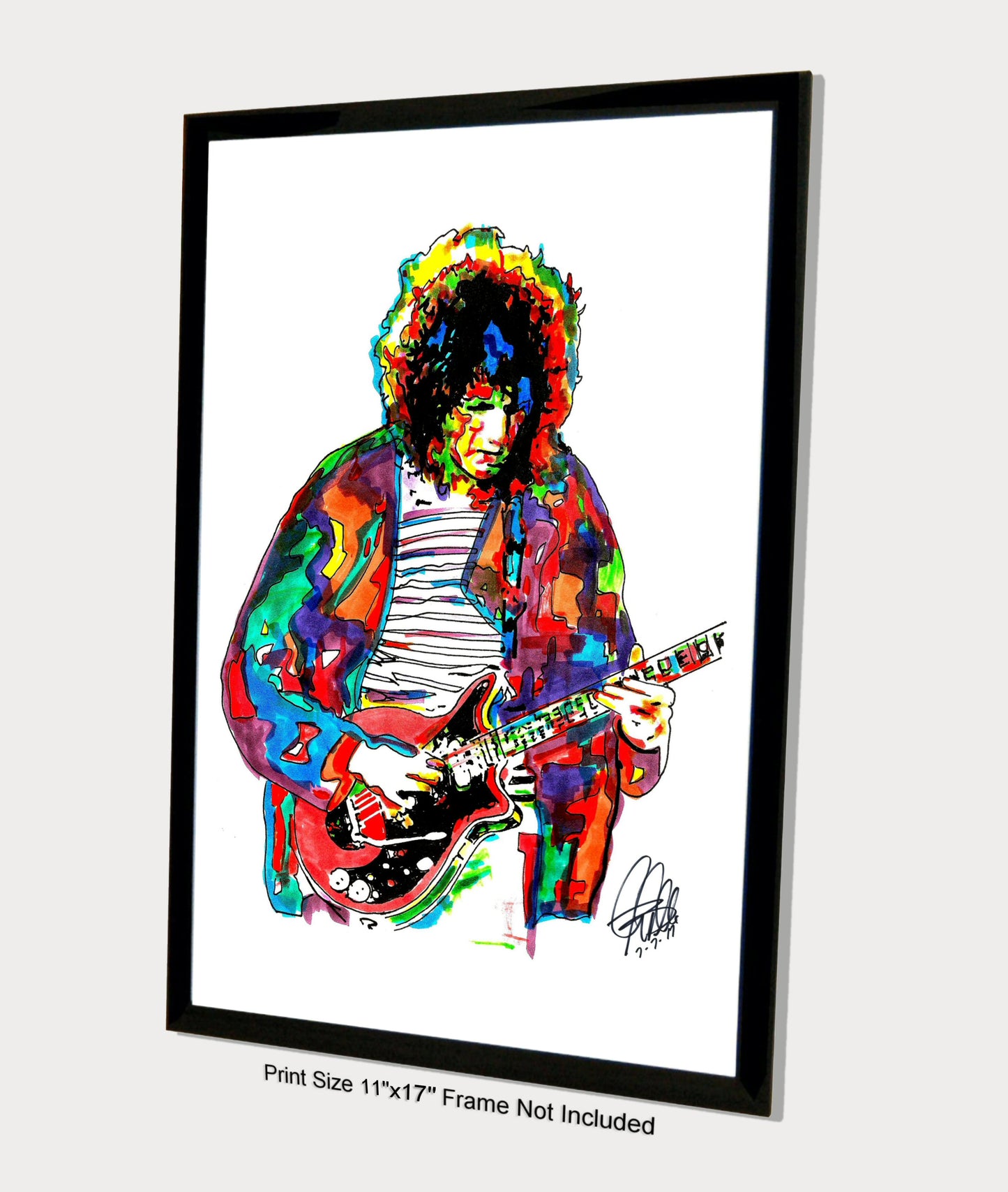 Brian May Queen Guitar Rock Music Poster Print Wall Art 11x17