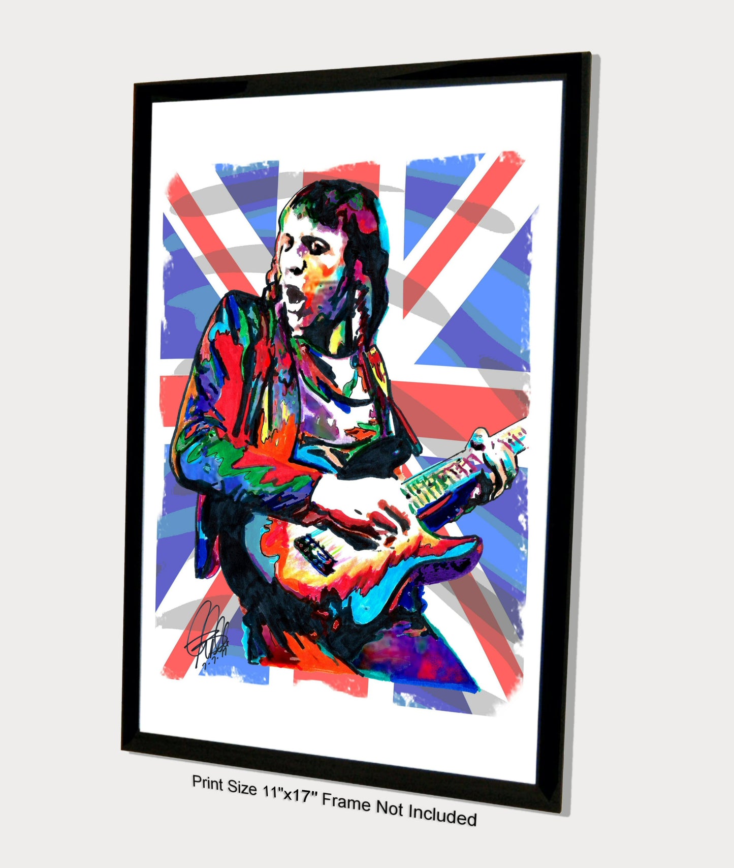 Robin Trower Guitar Hard Rock Music Poster Print Wall Art 11x17