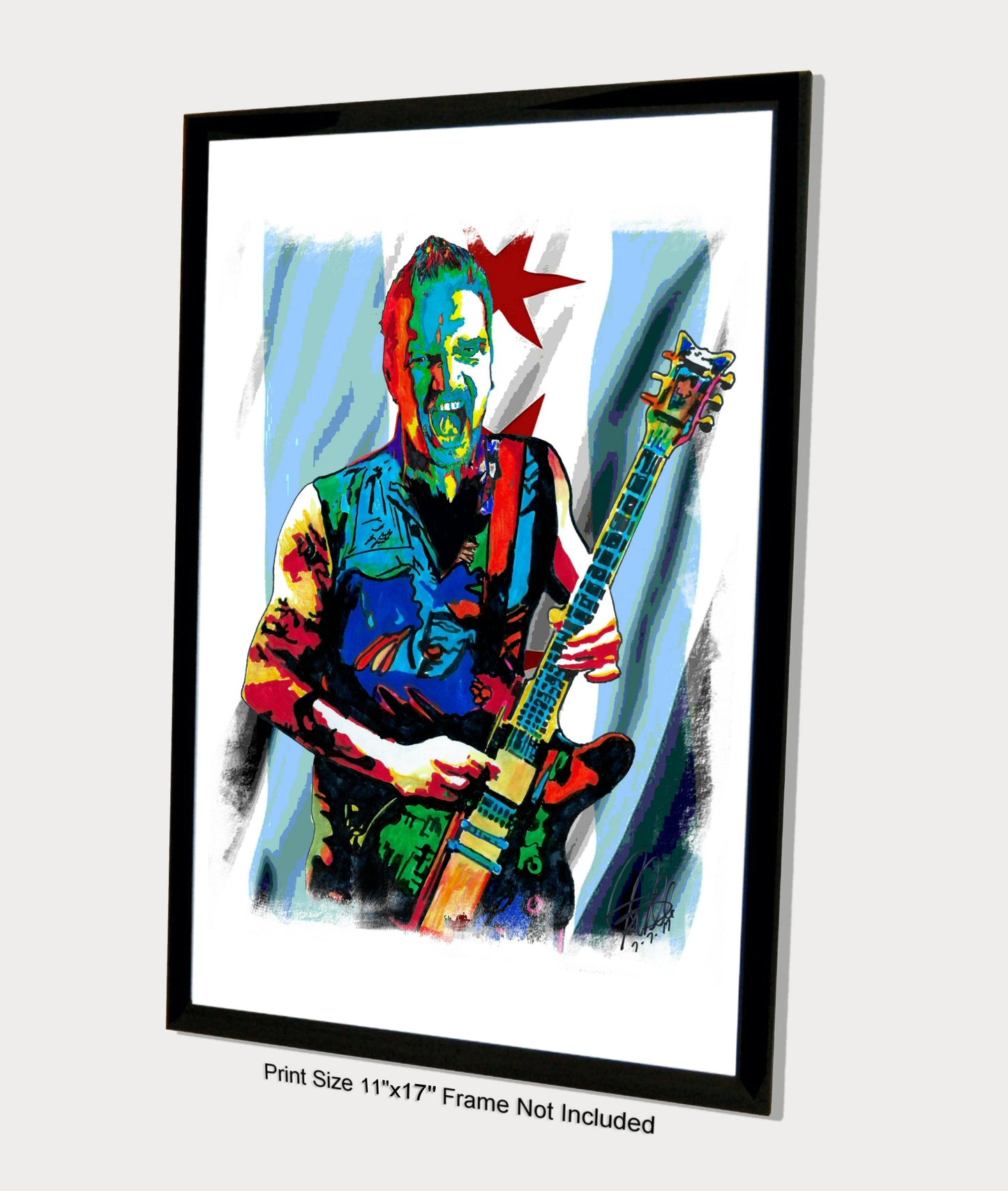 Dan Donegan Disturbed Guitar Heavy Metal Music Poster Print Wall Art 11x17