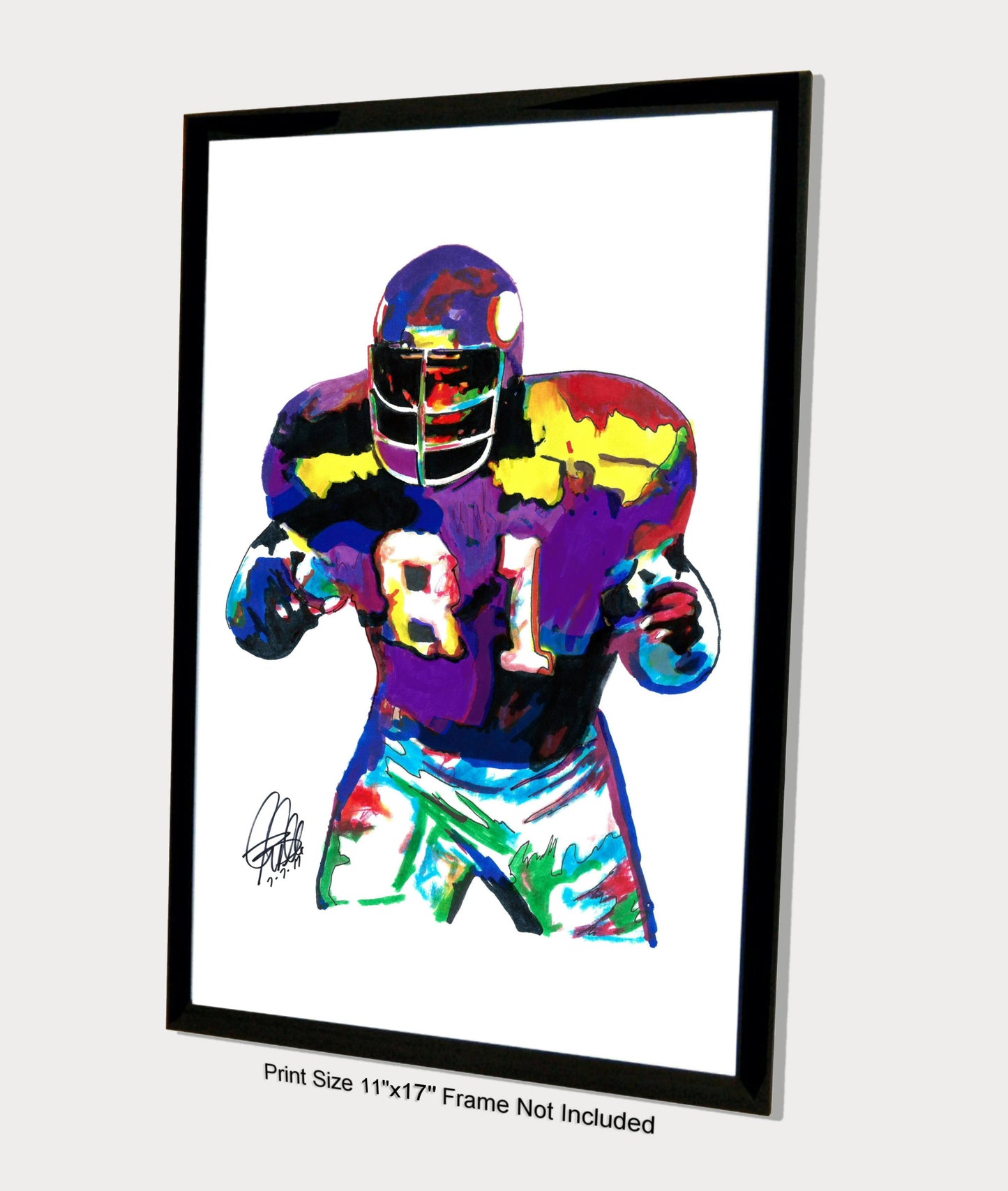 Carl Eller Minnesota Vikings Football Sports Print Poster Wall Art 11x17