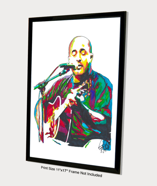 Aaron Lewis Staind Singer Guitar Rock Music Poster Print Wall Art 11x17