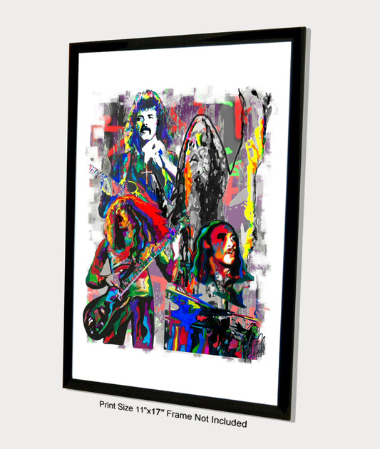 Black Sabbath Heavy Metal Music Poster Print Wall Art 11x17