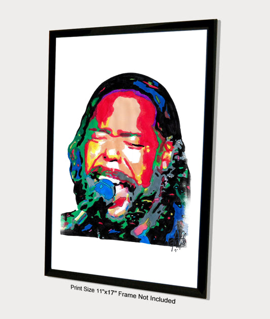 Barry White Singer Soul Music Poster Print Wall Art 11x17