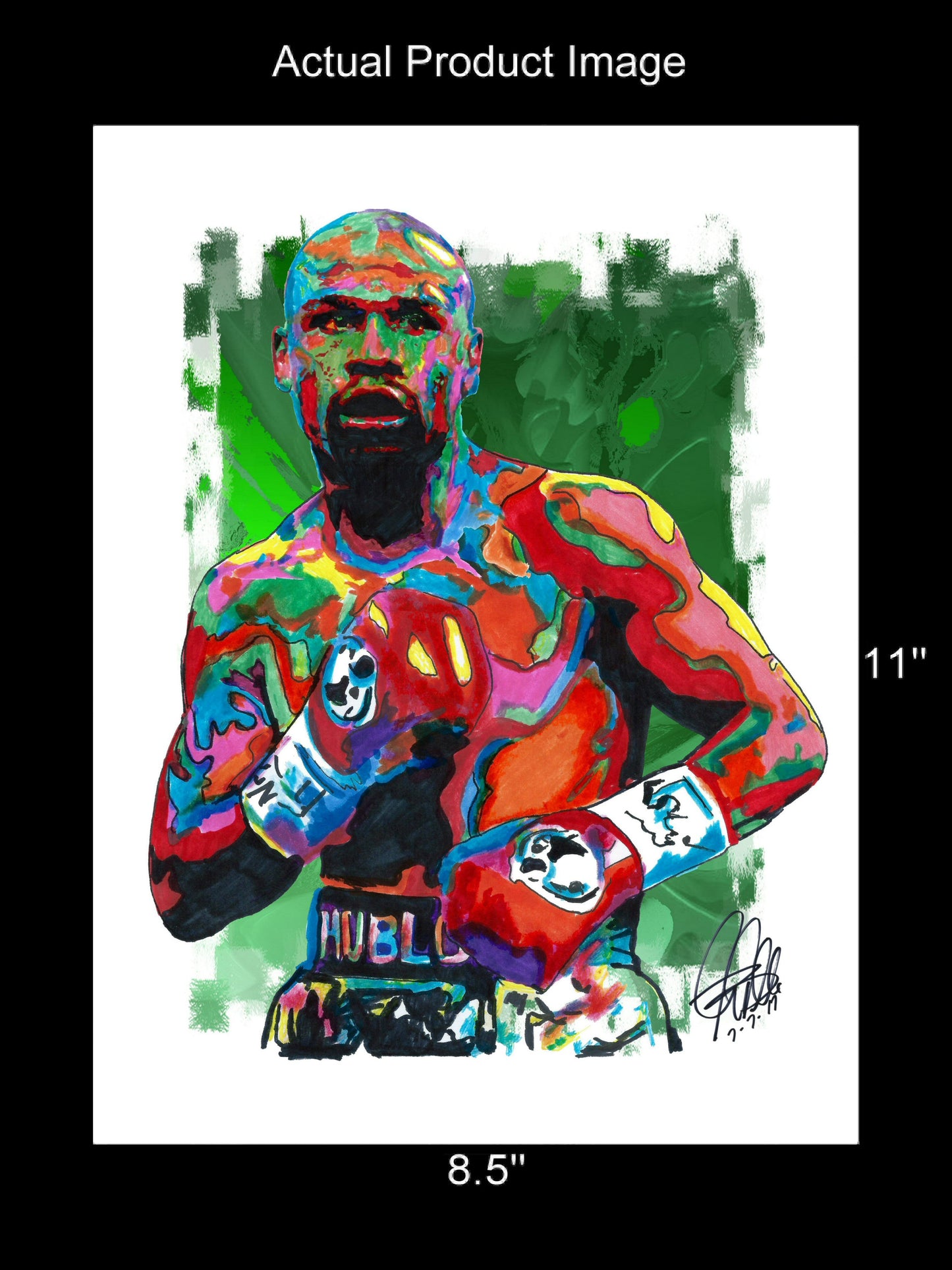 Floyd Mayweather Boxing Sports Poster Print Wall Art 8.5x11