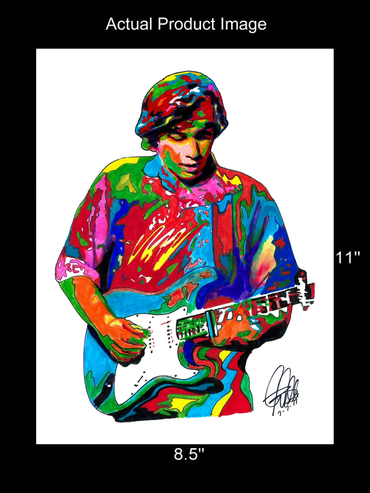 Ry Cooder Slide Guitar Blues Roots Rock Music Wall Art Poster Print 8.5x11