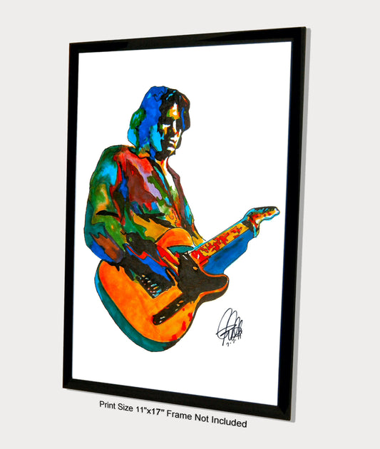 Jeff Buckley Singer Guitar Soul Blues Rock Music Poster Print Wall Art 11x17