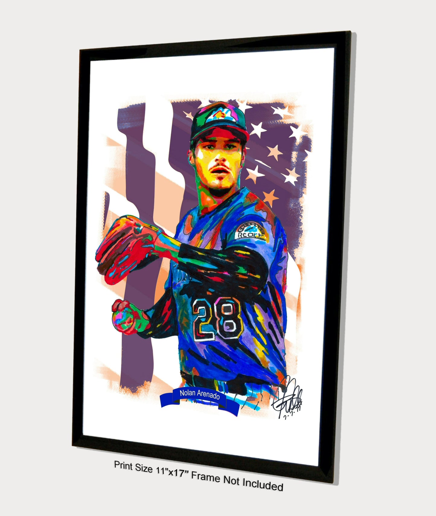 Nolan Arenado Colorado Rockies Baseball Sports Poster Print Wall Art 11x17