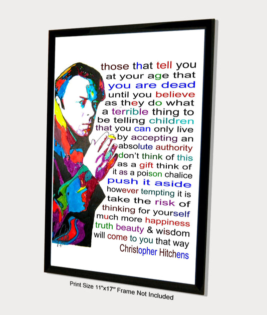 Christopher Hitchens Columnist Journalist Vanity Fair Poster Print 11x17