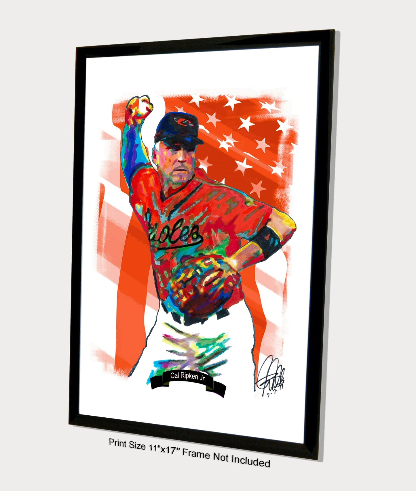 Cal Ripken Jr Baltimore Orioles Baseball Sports Poster Print Wall Art 11x17