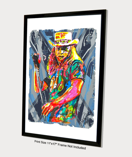 Ronnie Van Zant Lynyrd Skynyrd Rock Poster Print Wall Art 11x17